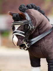 Lemieux Toy Pony Double Bridle - Black - Vision Saddlery