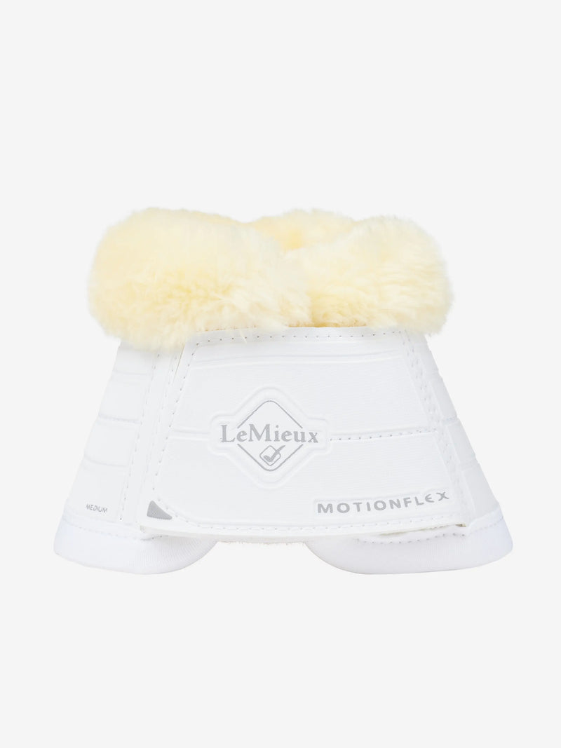 *CLEARANCE* LeMieux Motionflex Over Reach Boot with Fleece Edge White/Natural