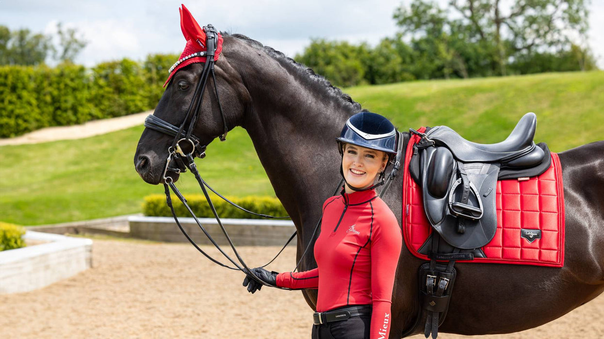 LeMieux Loire Dressage Square Saddle Pad - CHILLI