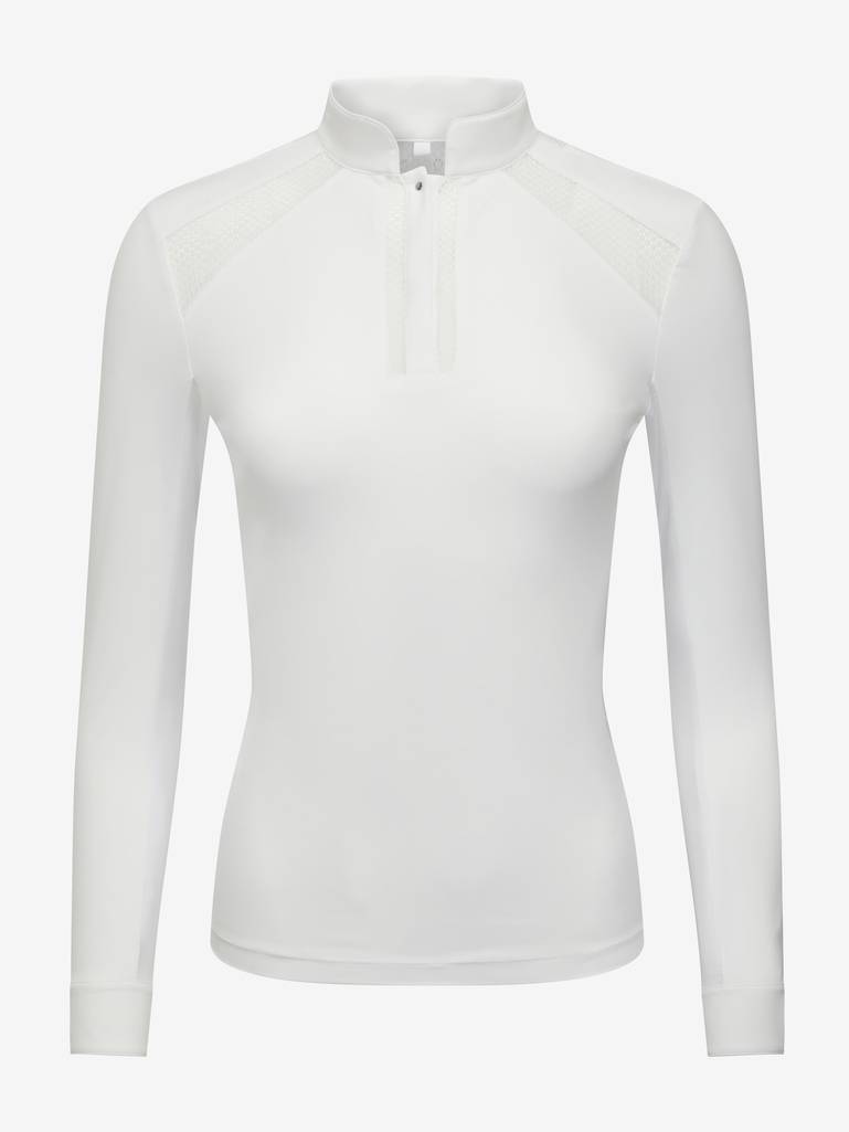 Lemieux Camille Long Sleeve Show Shirt - WHITE - Vision Saddlery