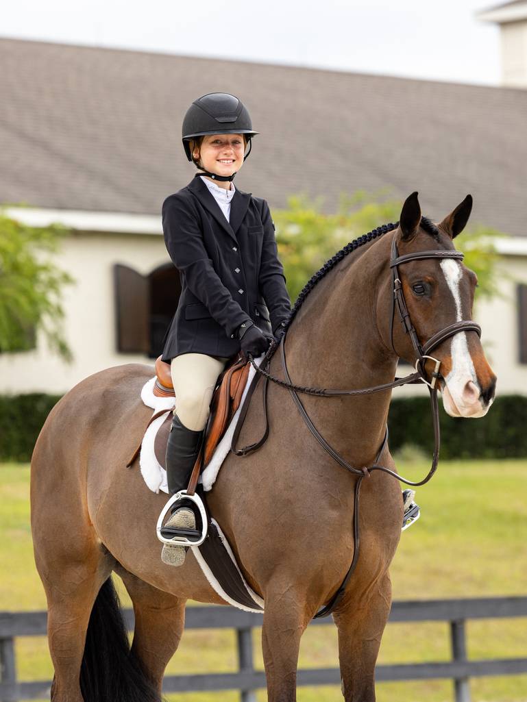 Lemieux Merino+ Hunter Saddle Pad - WHITE - Vision Saddlery