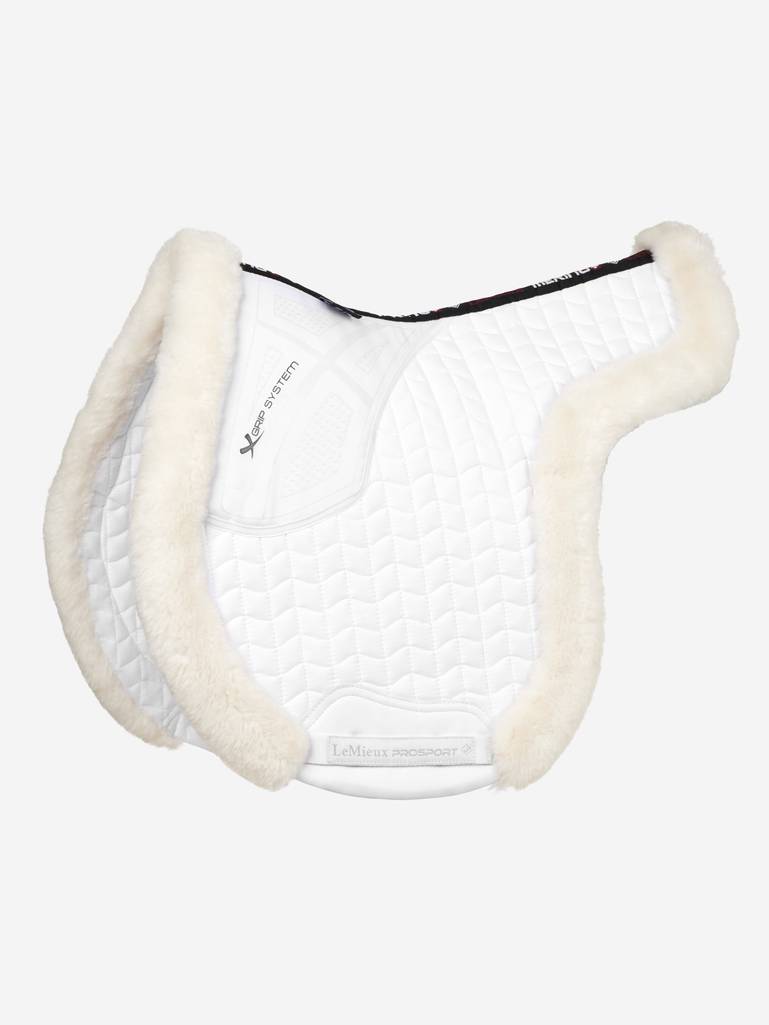 Lemieux Merino+ Hunter Saddle Pad - WHITE - Vision Saddlery