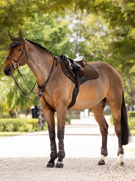 LeMieux Suede Close Contact Saddle Pad - ALPINE