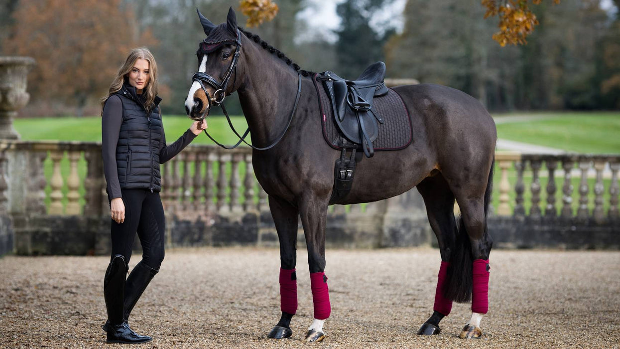 LeMieux Suede Dressage Saddle Pad - CINDER