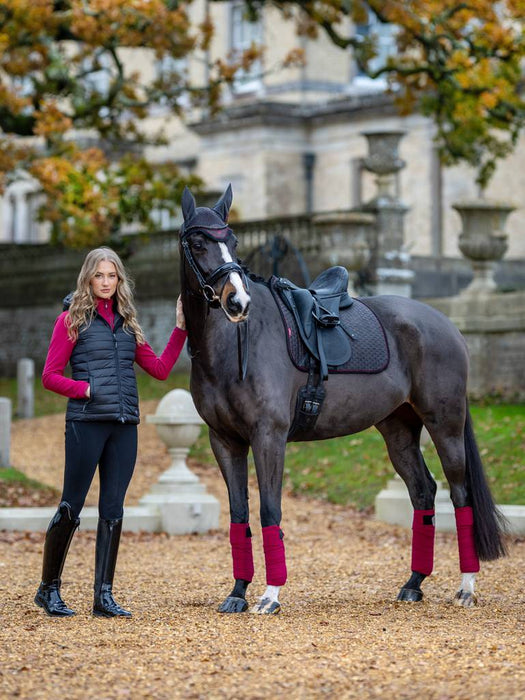 LeMieux Suede Dressage Saddle Pad - CINDER