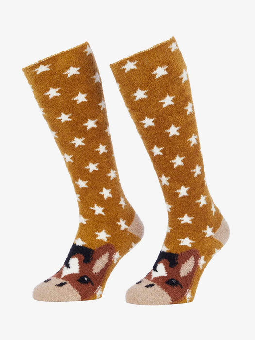 LeMieux JUNIOR Fluffy Character Socks - CHANCER