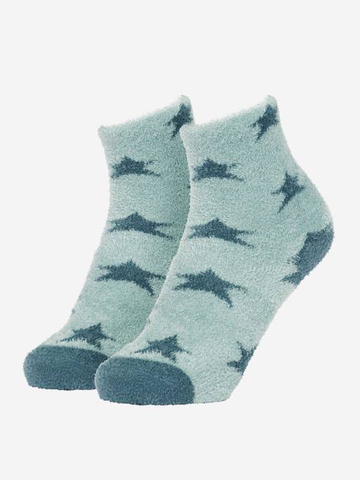 LeMieux MINI Sasha Star Fluffy Socks -PETROL