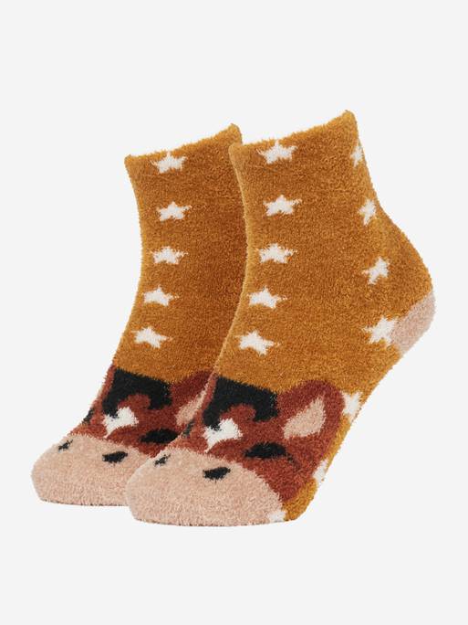 LeMieux MINI Fluffy Character Socks - CHANCER