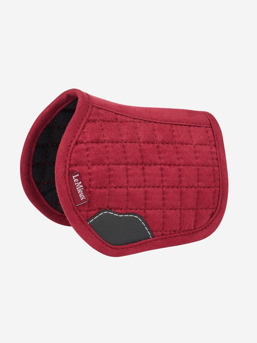 LeMieux Toy Pony saddlepad in ember color, showcasing soft fabric and detailed stitching for miniature horse riding.