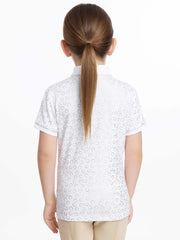 LeMieux Mini Bella Show Shirt - WHITE/HORSESHOES - Vision Saddlery