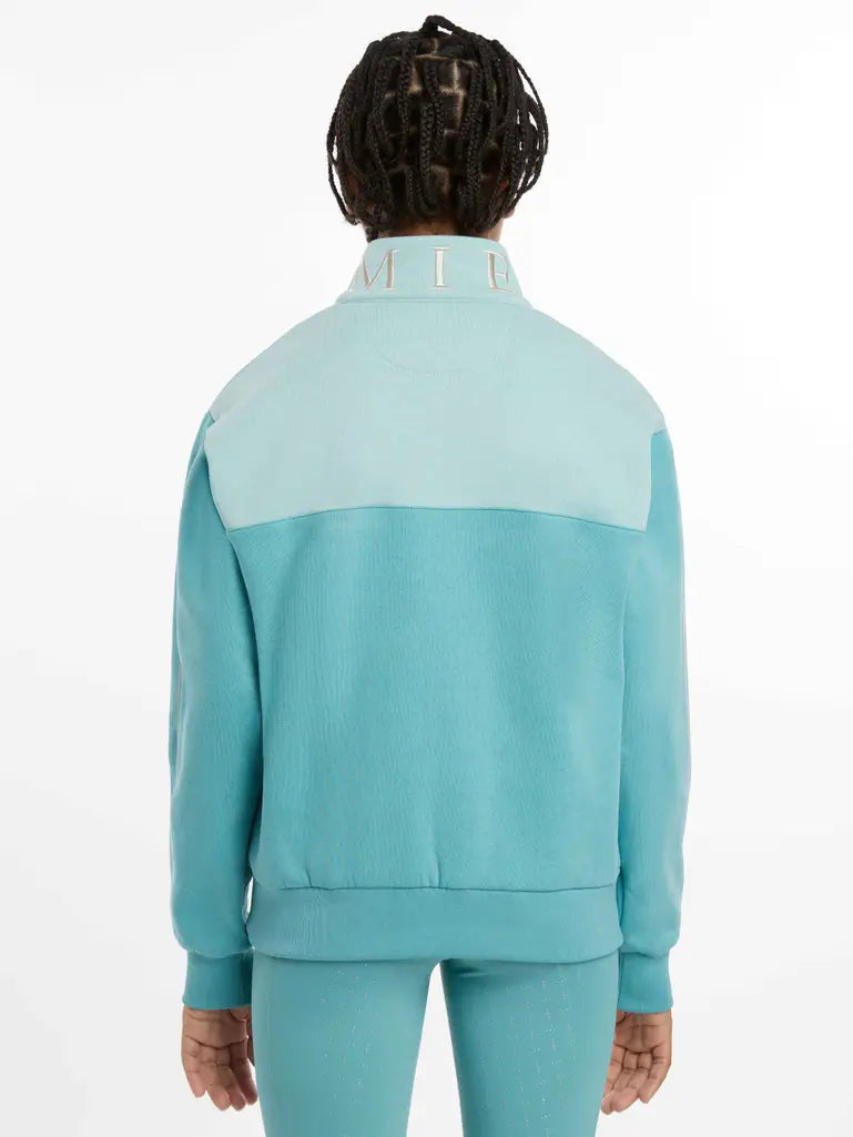 LeMieux Young Rider Kate Quarter Zip Sweatshirt - LAGOON - Vision Saddlery