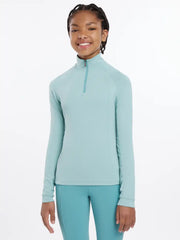 CLEARANCE-LeMieux Young Rider Hope Lightweight Base Layer - AQUA - Vision Saddlery