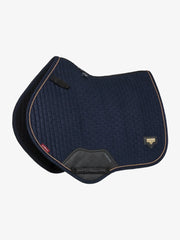 Lemieux Puissance Suede Close Contact Pad - Navy - Vision Saddlery