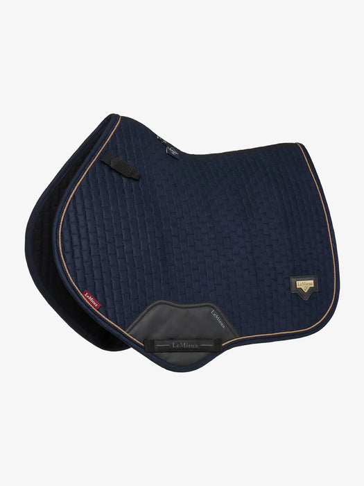 Lemieux Puissance Suede Close Contact Pad - Navy - Vision Saddlery