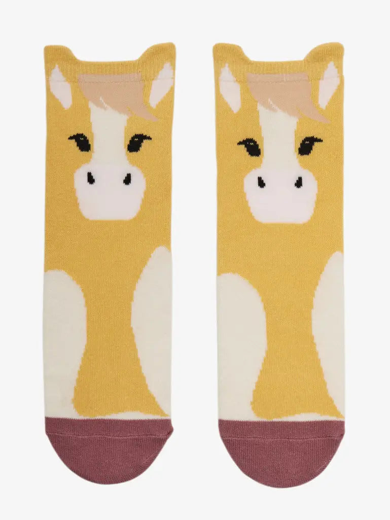 LeMieux Mini Character Socks - LEMON 2 Pack - Vision Saddlery