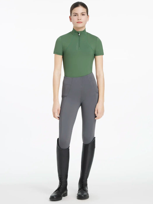 LeMieux Young Rider Classique Short Sleeve Base Layer - Hunter Green - Vision Saddlery