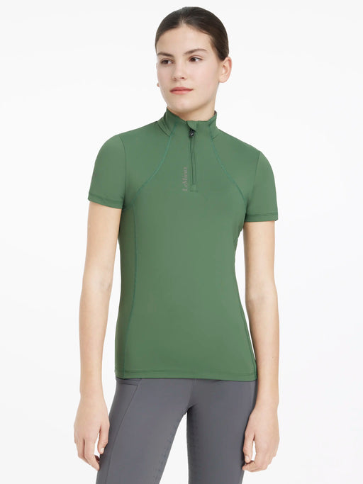LeMieux Young Rider Classique Short Sleeve Base Layer - Hunter Green - Vision Saddlery