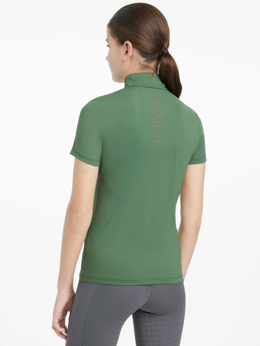 LeMieux Young Rider Classique Short Sleeve Base Layer - Hunter Green - Vision Saddlery