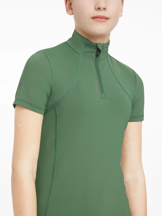 LeMieux Young Rider Classique Short Sleeve Base Layer - Hunter Green - Vision Saddlery