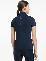 CLEARANCE-LeMieux Young Rider Classique Short Sleeve Base Layer - Navy - Vision Saddlery