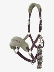 LeMieux Vogue Headcollar and Leadrope Damsen - Vision Saddlery