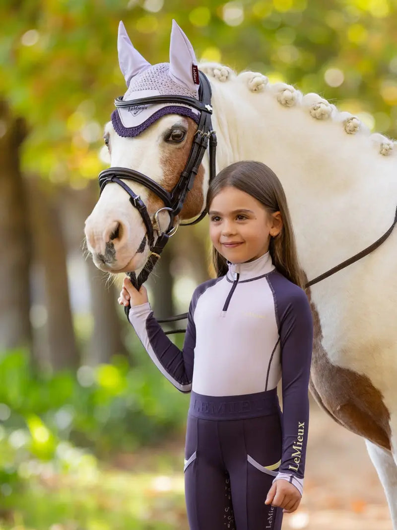 LeMieux MINI Long Sleeve Base Layer - LILAC - Vision Saddlery