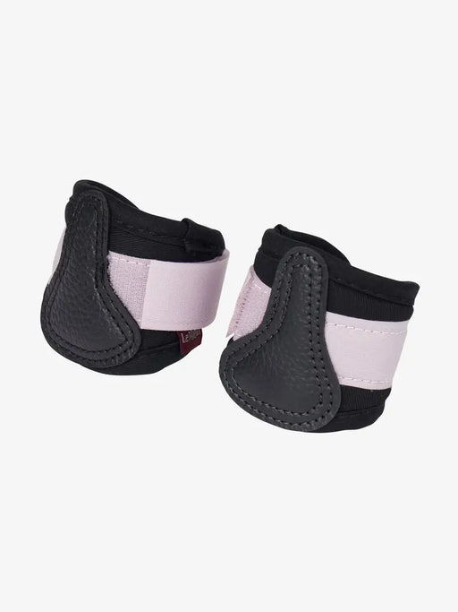 LeMieux toy horse pony grafter boots in lilac color, designed for miniature or toy ponies, with secure adjustable straps.
