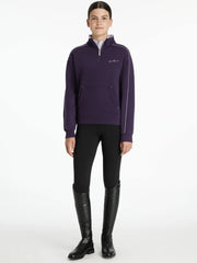 LeMieux Young Rider Kate Quarter Zip Sweatshirt Juniper/ Lilac - Vision Saddlery