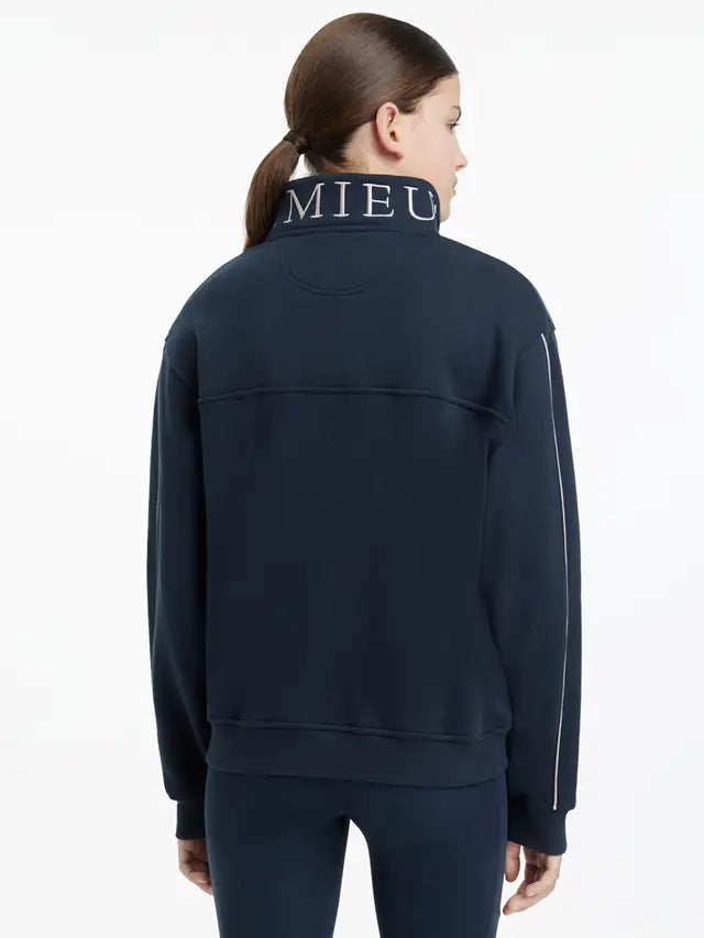 LeMieux Young Rider Kate Quarter Zip Sweatshirt - NAVY - Vision Saddlery