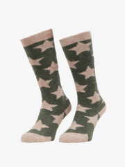 LeMieux Sasha Star Adult Fluffy Socks - Various Colours - Vision Saddlery