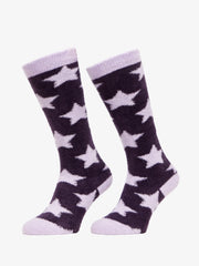 LeMieux Sasha Star Adult Fluffy Socks - Various Colours - Vision Saddlery