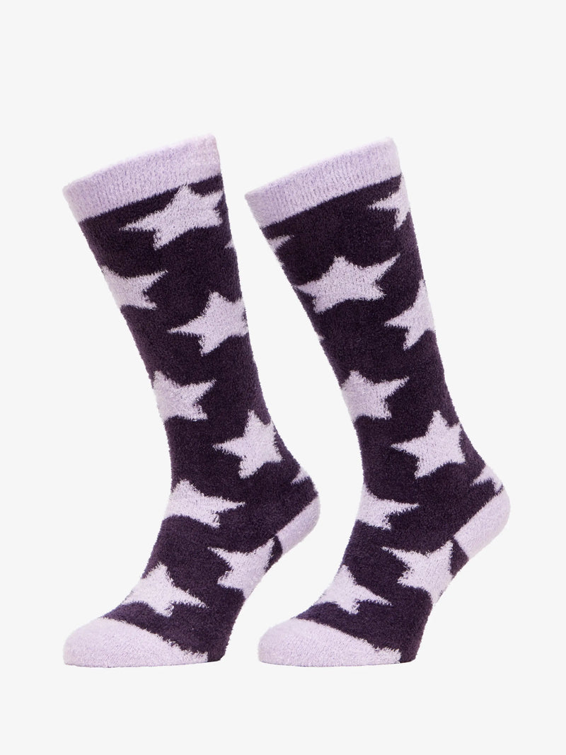 LeMieux Sasha Star Adult Fluffy Socks - Various Colours - Vision Saddlery