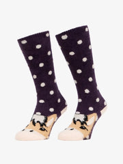 LeMieux Fluffy Character Socks-FJORD - Vision Saddlery