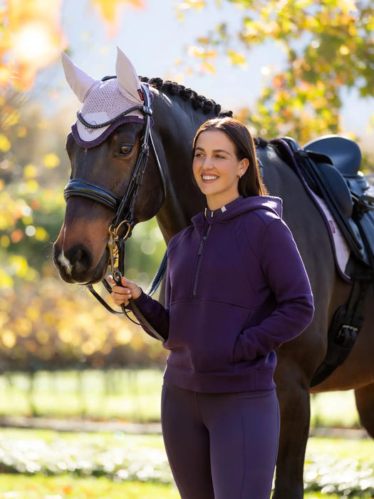 Henrietta 1/2 Zip Hoodie Juniper - Vision Saddlery