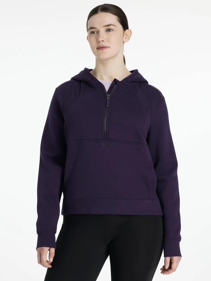 Henrietta 1/2 Zip Hoodie Juniper - Vision Saddlery