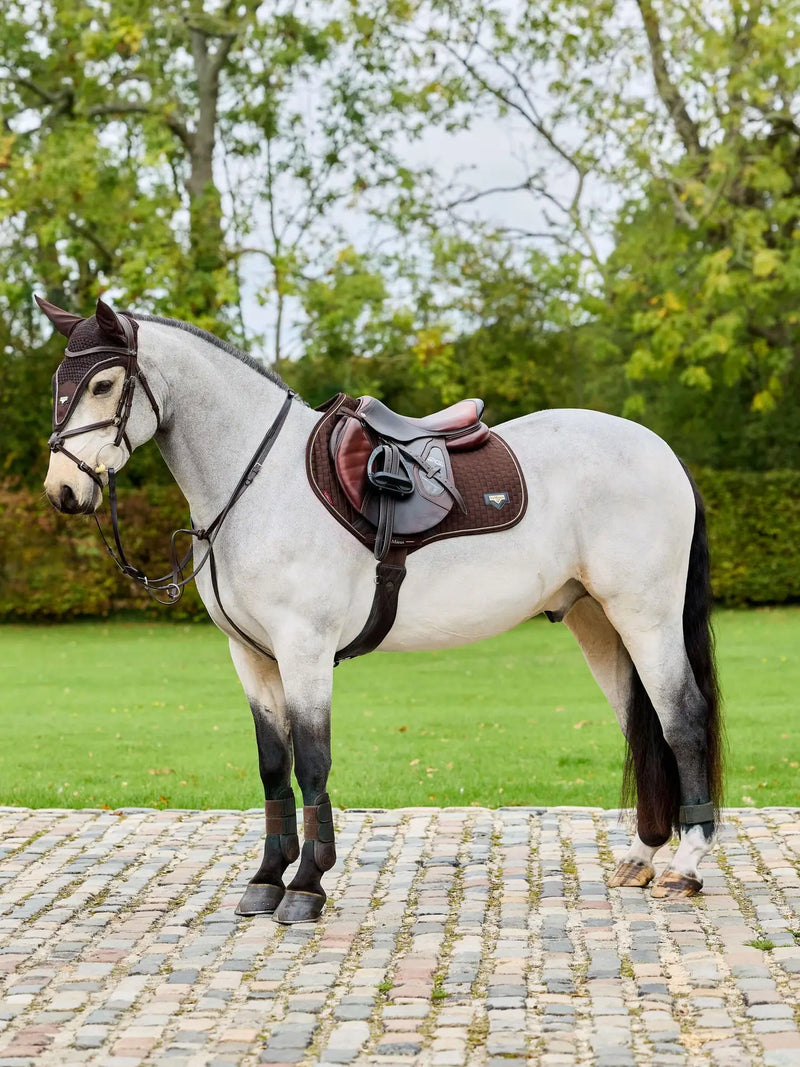 Lemiuex Puissance Suede Close Contact Square Brown Large - Vision Saddlery