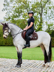 Lemiuex Puissance Suede Close Contact Square Brown Large - Vision Saddlery