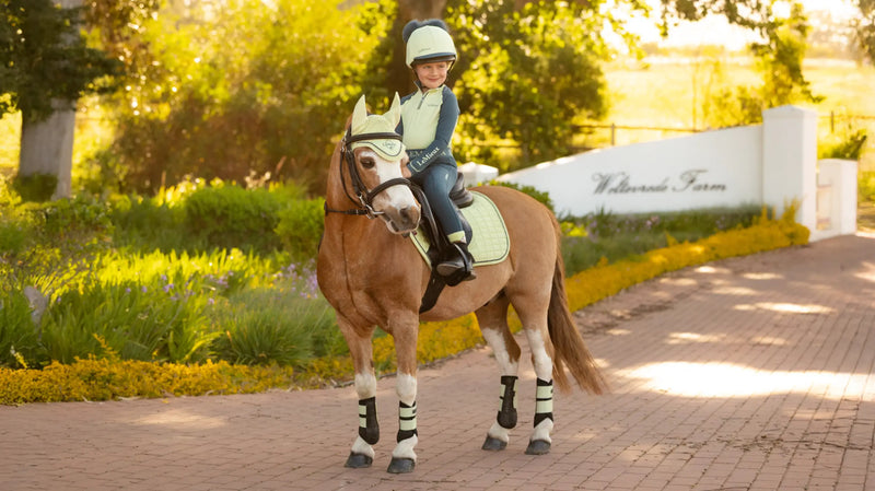 LeMieux Mini Suede Close Contact Square Saddle Pad - Macaron - Vision Saddlery