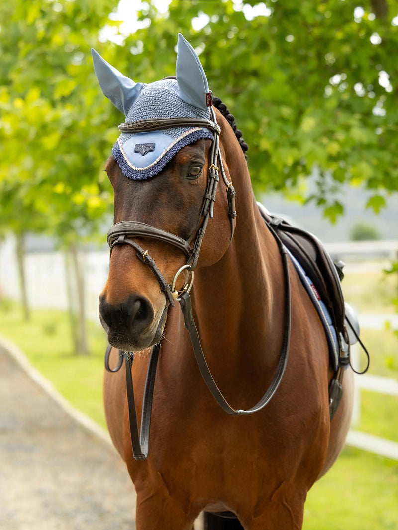 Lemieux Loire Fly Hood - Powder Blue - Vision Saddlery