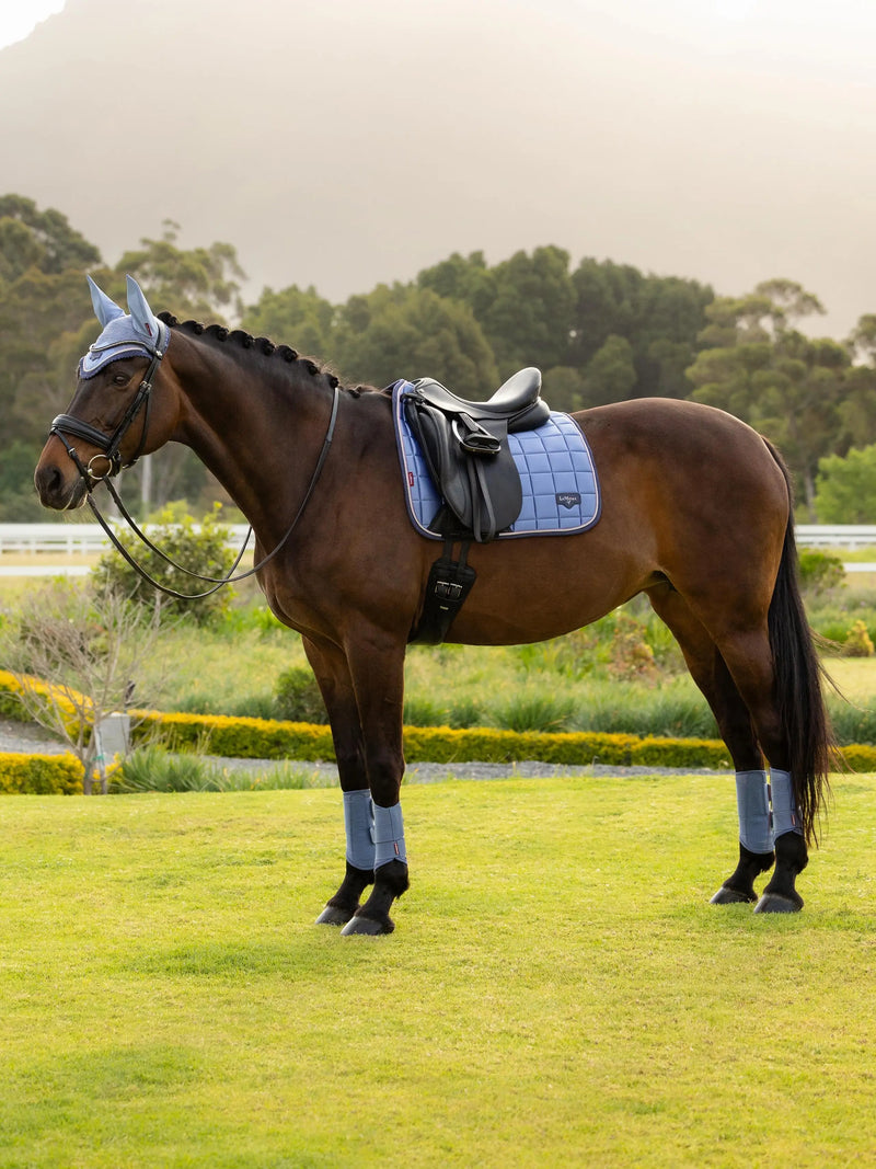 LeMieux Loire Classic Dressage Square Saddle Pad - Powder Blue - Vision Saddlery