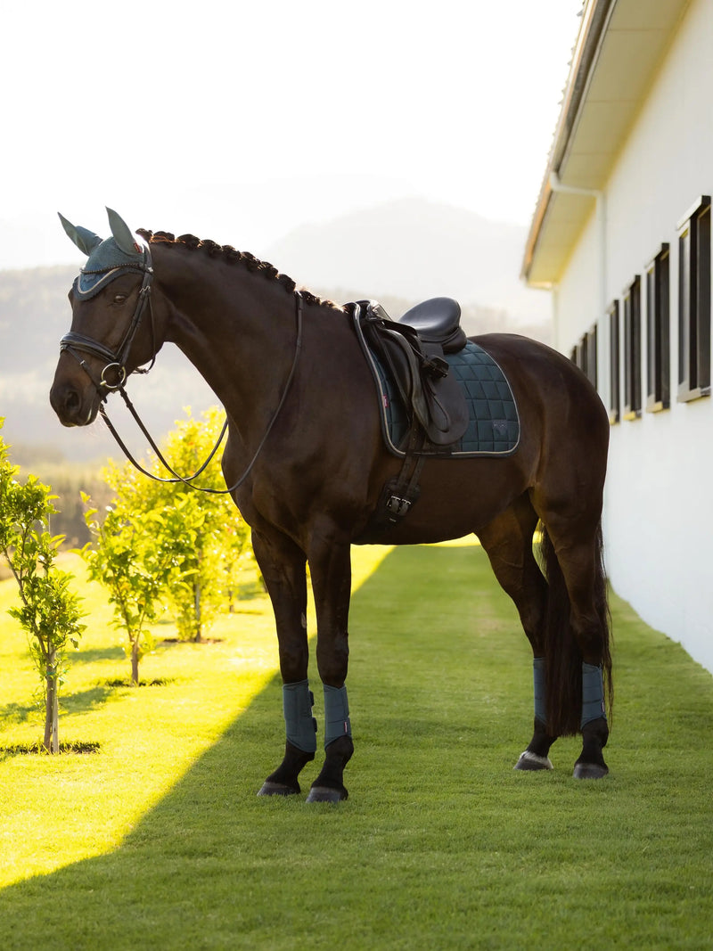 LeMieux Loire Classic Dressage Square Saddle Pad - Jungle - Vision Saddlery