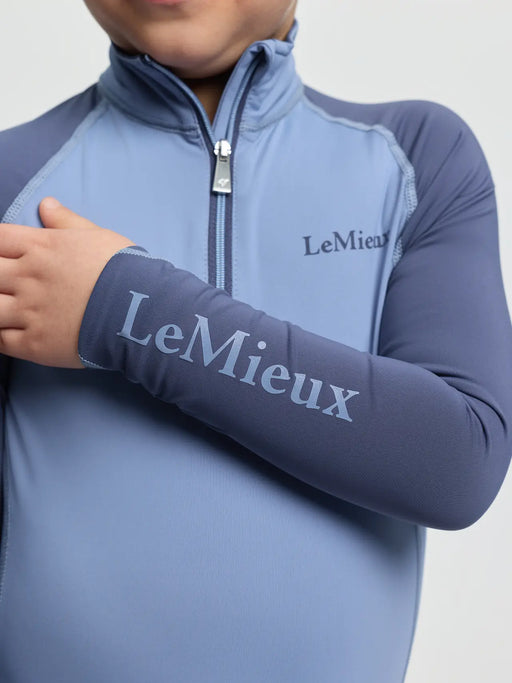 LeMieux MINI Long Sleeve Base Layer - Powder Blue - Vision Saddlery