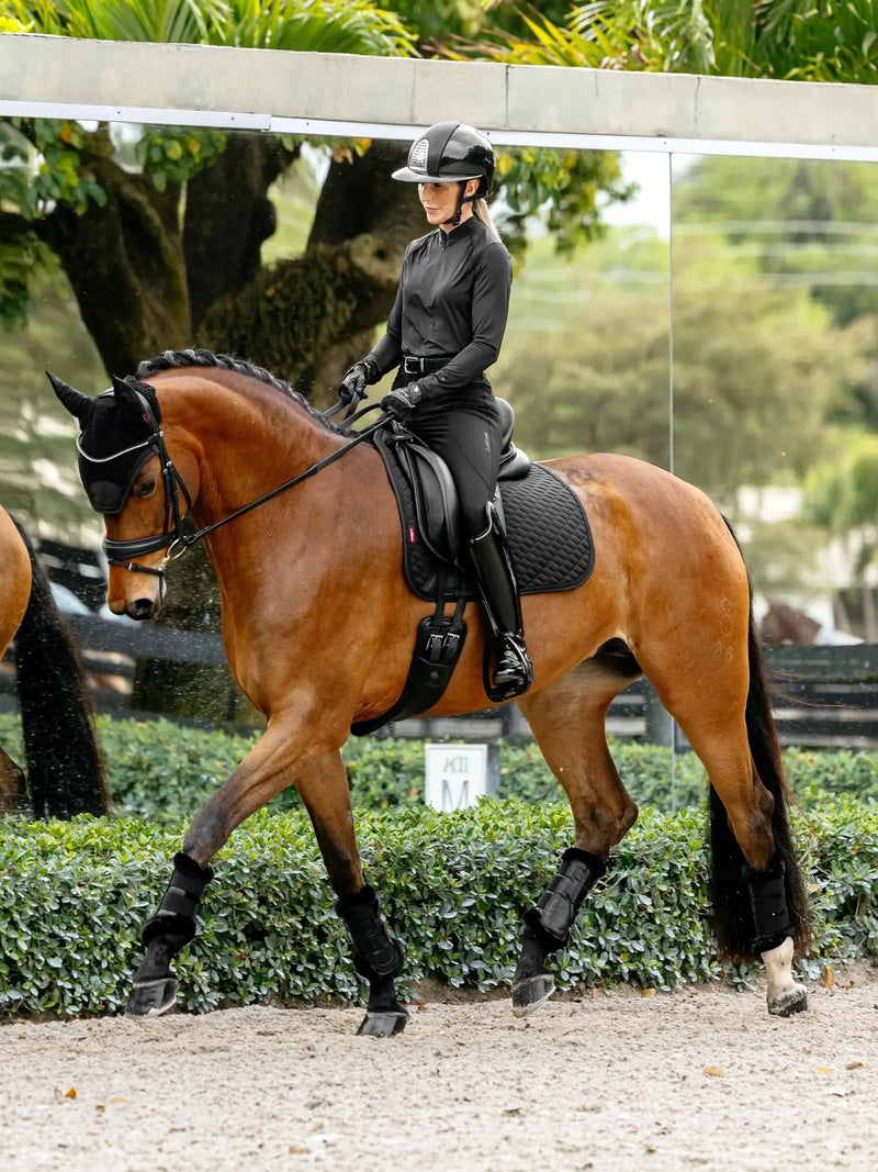 Lemieux Brilliance Dressage Pad Square Black - Vision Saddlery