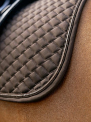 Lemieux Brilliance Dressage Pad Square Espresso - Vision Saddlery