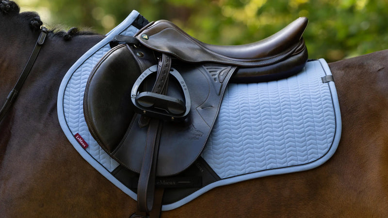 Lemieux Essence Close Contact Square Pad - Powder Blue - Vision Saddlery