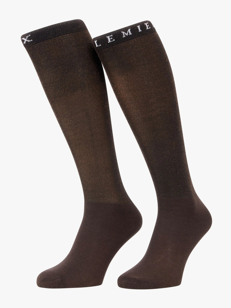 LeMieux Brilliance Competition Socks Espresso
