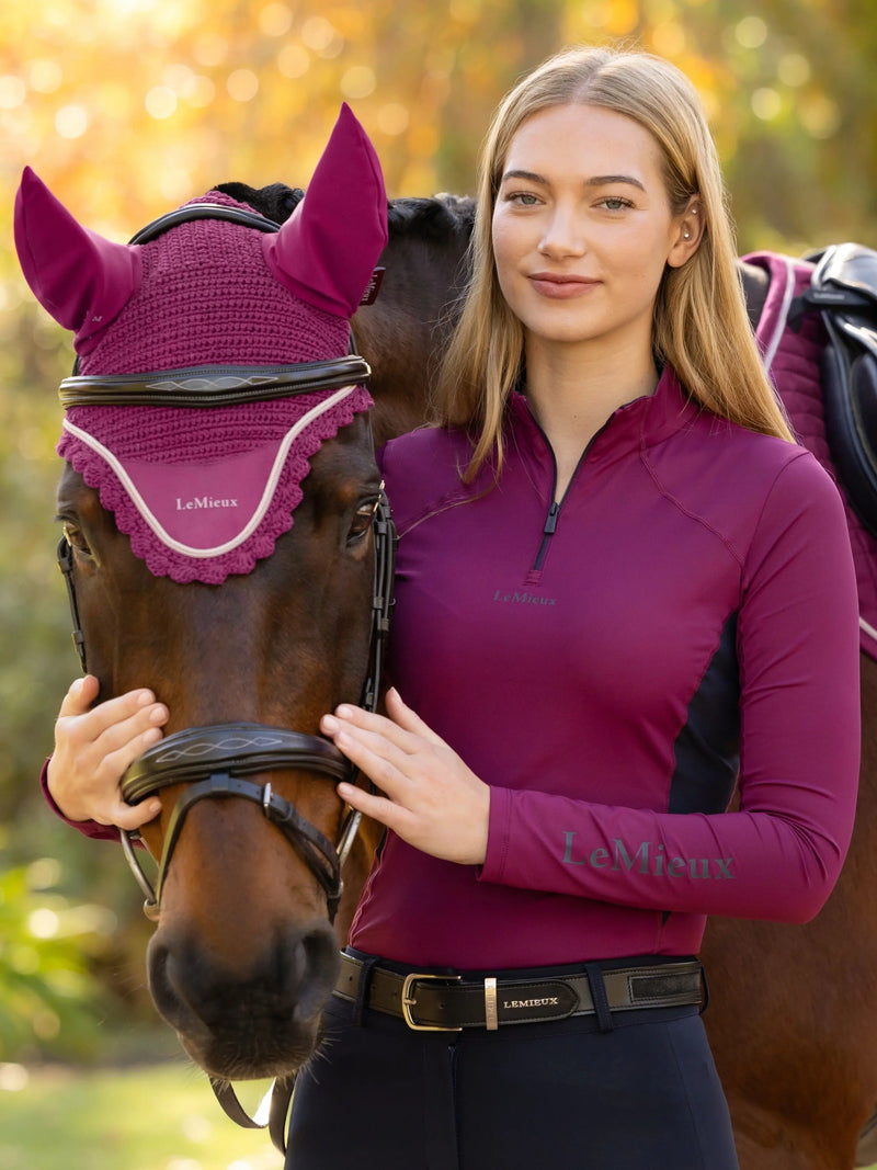 LeMieux Classic Fly Hood - Blackberry