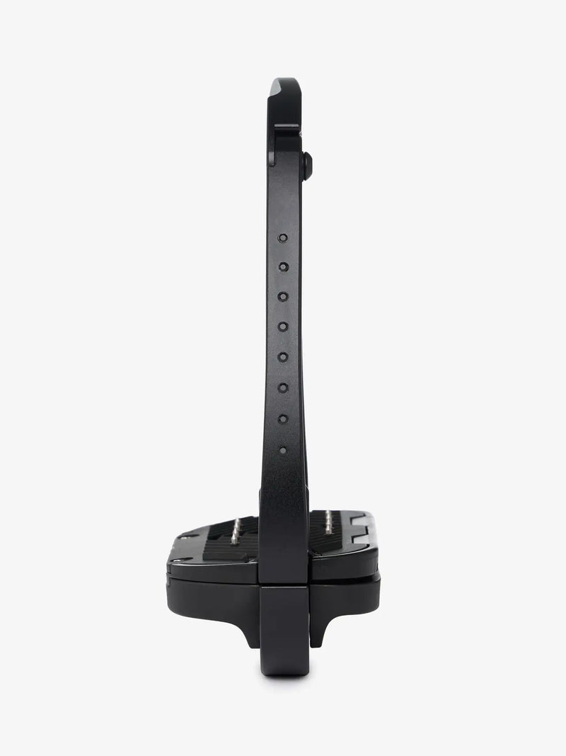 LeMieux Brilliance Vector Balance Stirrup in black, featuring ergonomic design and durable construction for riding comfort and stability.