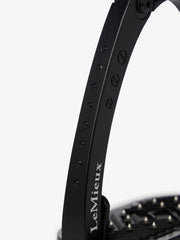 LeMieux Brilliance Vector Balance stirrup in black, lightweight riding stirrups with ergonomic design and safety features.