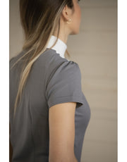 Penelope Las Honey Short Sleeve Show Shirt - Anthracite - Vision Saddlery